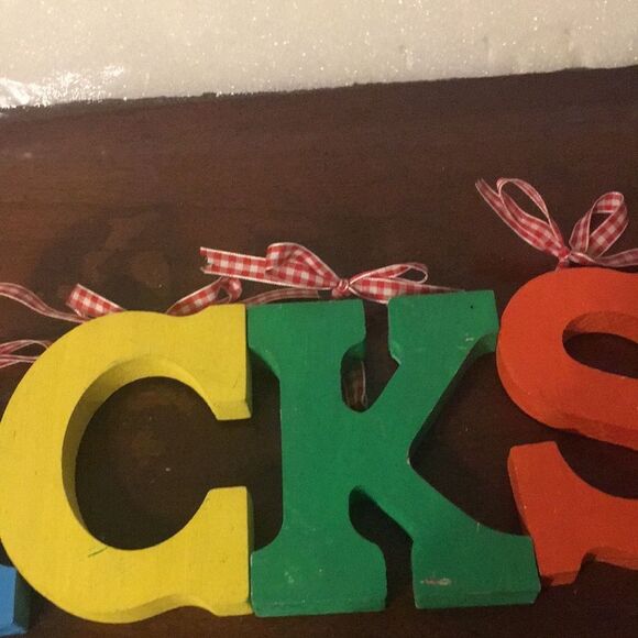 Colorful Wooden Name Letters - Picture 3 of 8